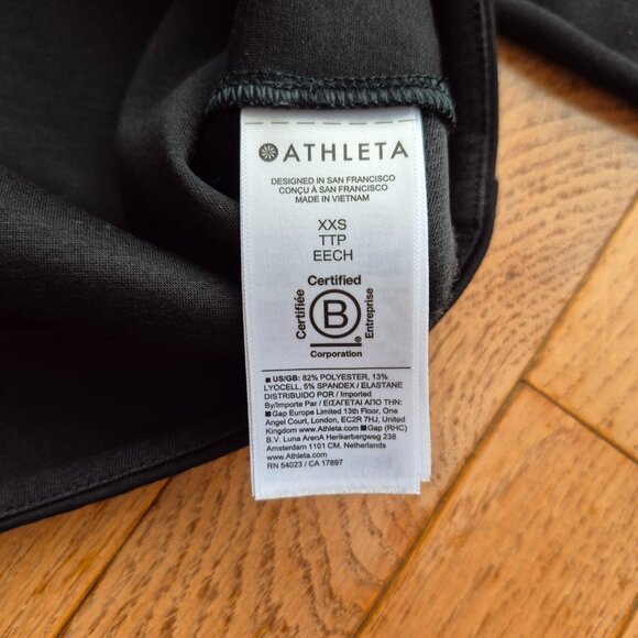 Athleta XXS Allure Shirt Jacket, Black Oversized Top Layer Work Travel - Picture 9 of 16